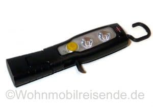 Taschenlampe mit USB und Haken